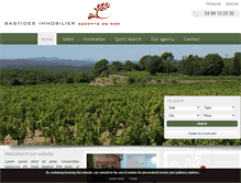 Tablet Screenshot of bastides-immo.com